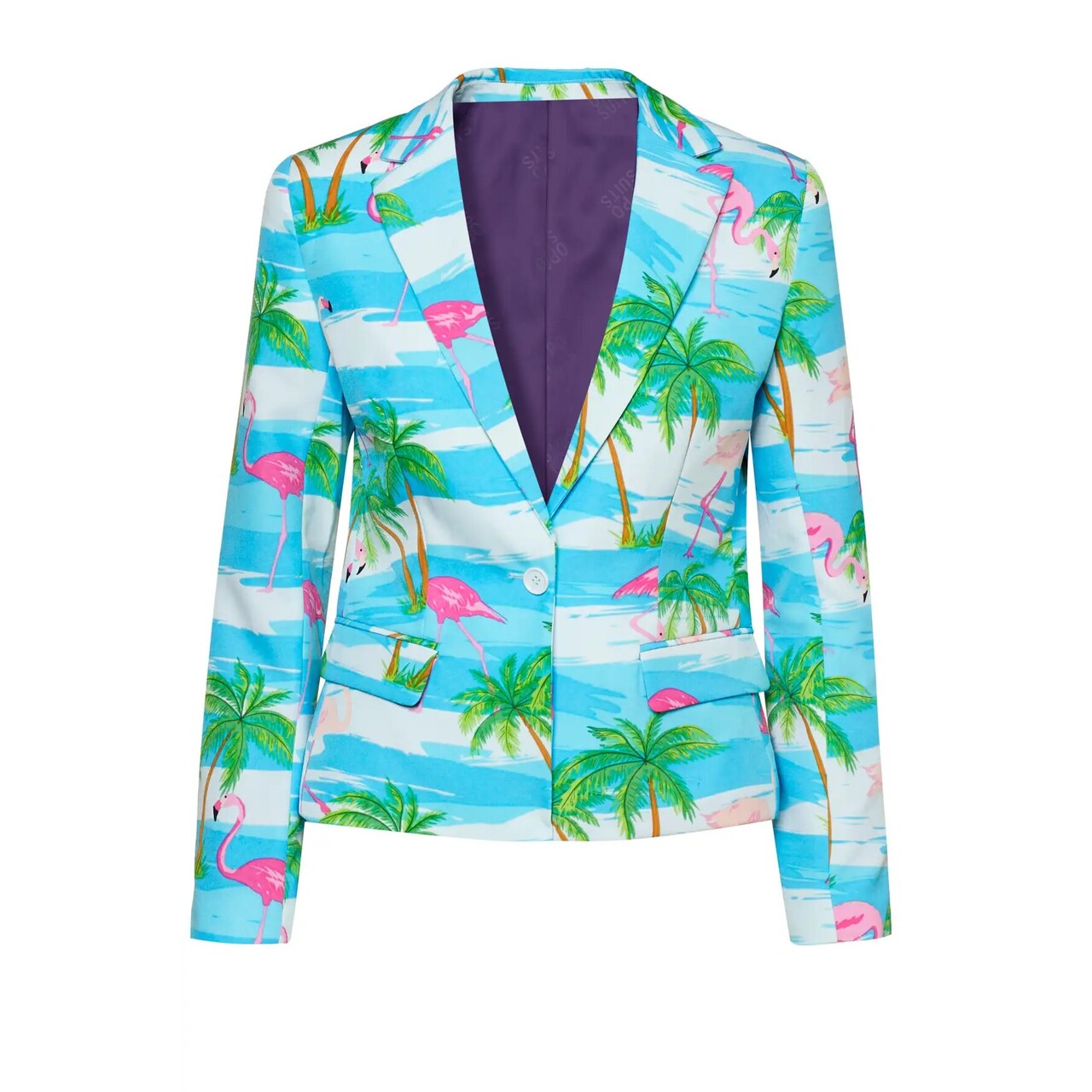 Op deze afbeelding zie je een Kostuums, van het merk Opposuits. Flamingirl Meet Me On The Beach Blazer Vrouw