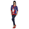 Kersttrui Blauw Rocking Santa
